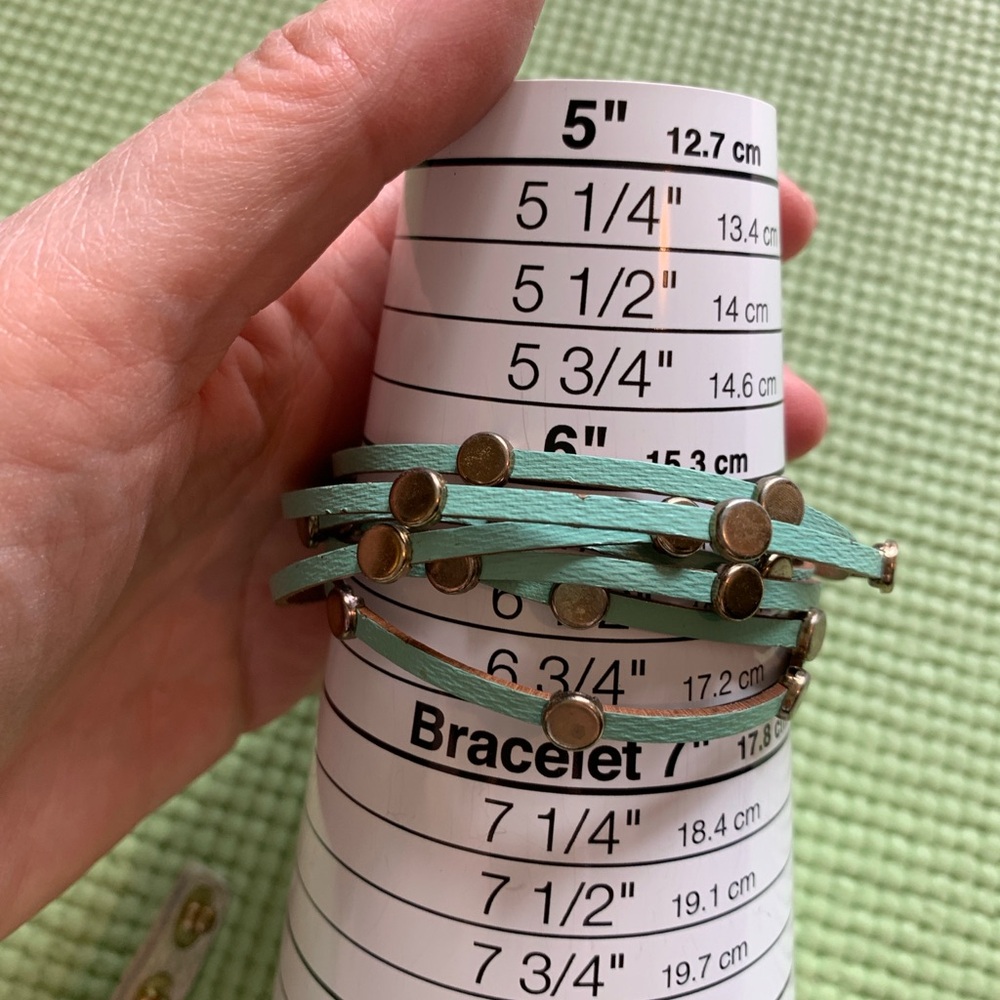 Lot of 4 Wrap Leather or Leather Like Bracelets